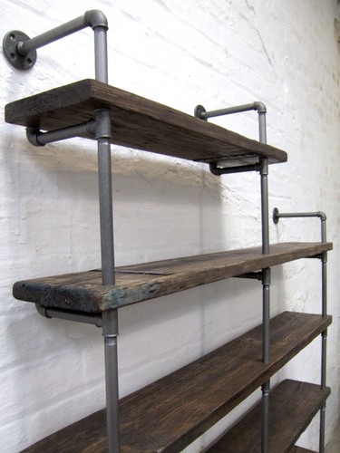 Iron Gas Pipe Reclaimed Scaffold Board Man Shed Work 3 Of 12 Iron Gas Pipe Reclaimed Scaffold Board Man Shed Work Shelves 2 4m