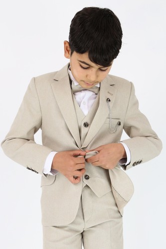 SIRRI Boys 8PC Formal Pageboy, Wedding, Communion Suit, Slim Fit Set Ages 1-16 - Picture 31 of 61
