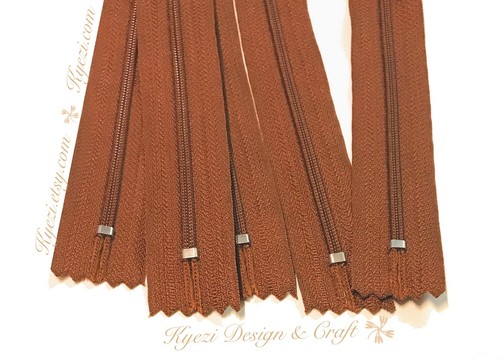 5 10 15 pcs Nylon Coil Closed End Zippers - 6", 7", 8", 9" inch zipper, #3 - Picture 73 of 83