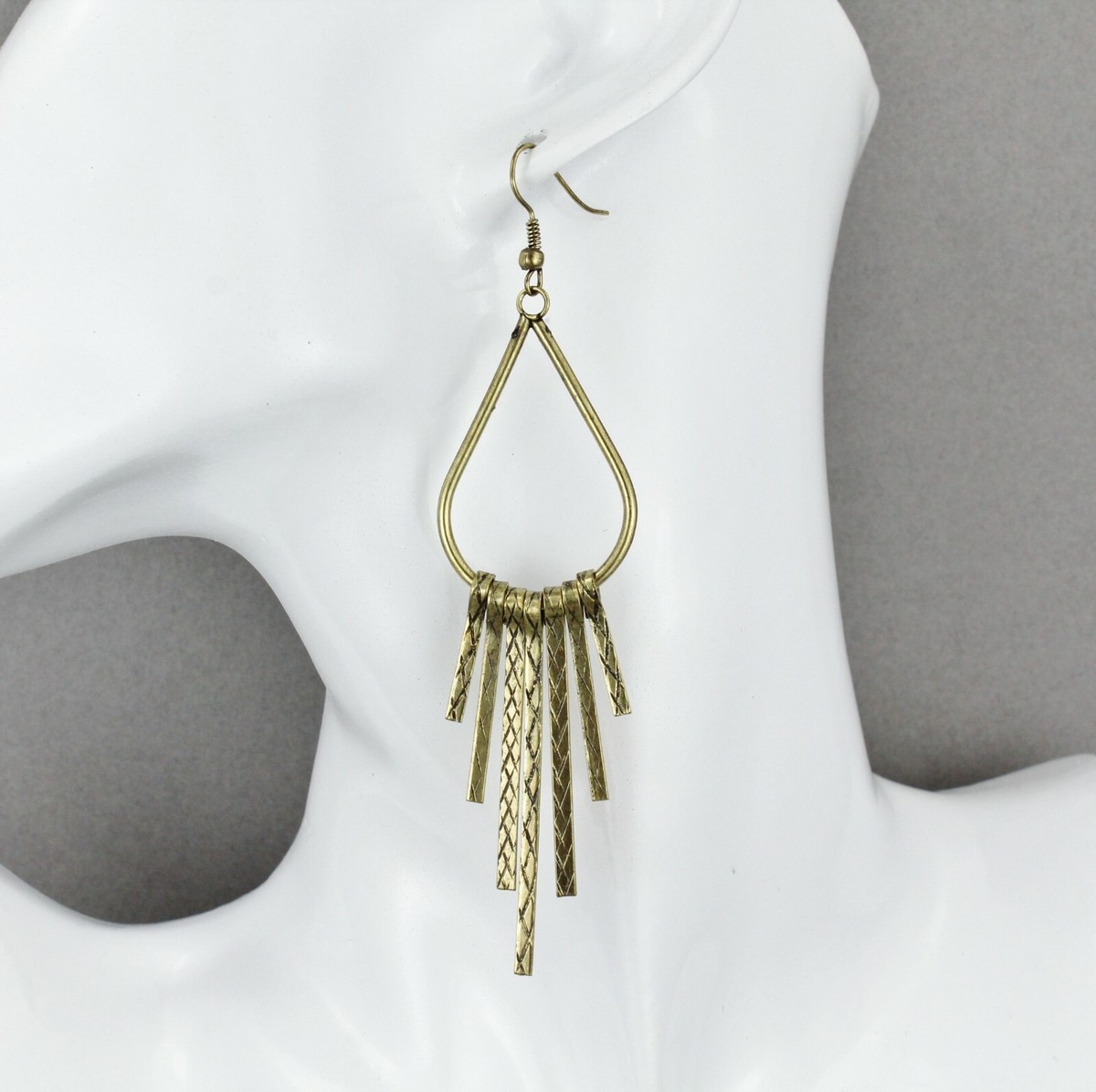 Metal 2024 fringe earrings