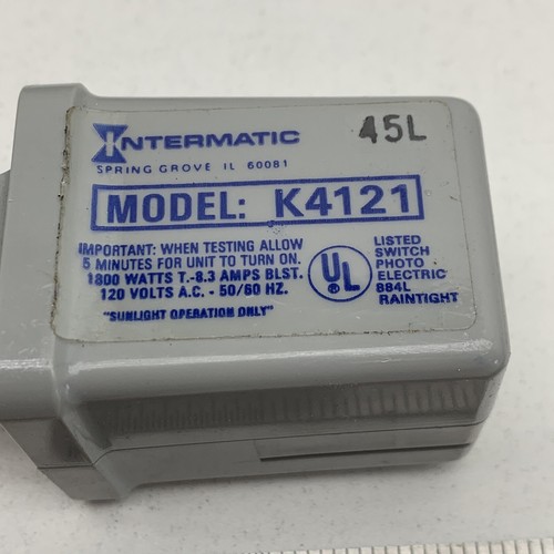 Intermatic K4121 Stem Mount Thermal Photocontrol Light Sensor 120V 1800W - Picture 6 of 7