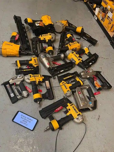 DISPLAY MODELS NOT WORKING HOLES DRILLED Dewalt 14 Pc PNEUMATIC Framing Finish R - Picture 2 of 8