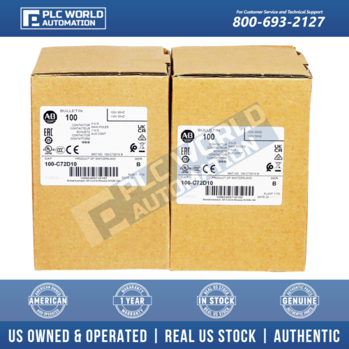 Allen Bradley 100-C72D10 Ser B Schütz, IEC, 110/120 VAC, 3-polig, 72A, neu - Bild 4 von 5