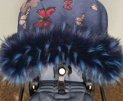 blue pram fur