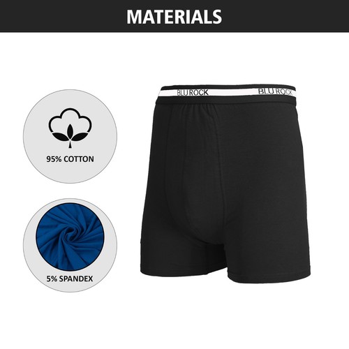 Calzoncillos boxer de algodón elástico para hombre (paquete de 12) (tallas: S-2XL) NUEVOS CON ETIQUETAS envío gratuito - Imagen 7 de 42