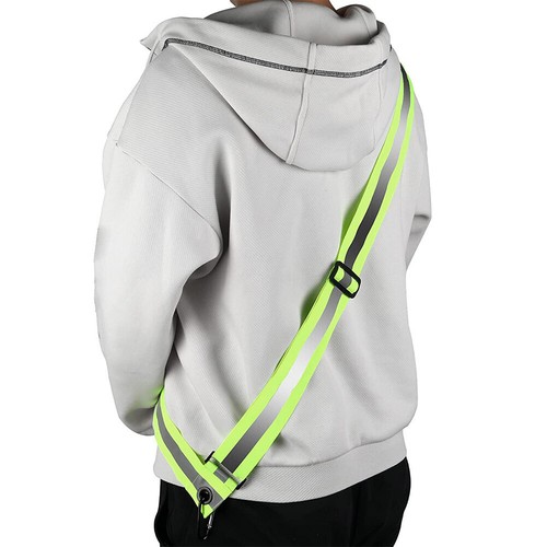 1Pc Reflective Safety Shoulder Belt High Visibility Elasticated Strip Adjustable - Picture 4 of 9