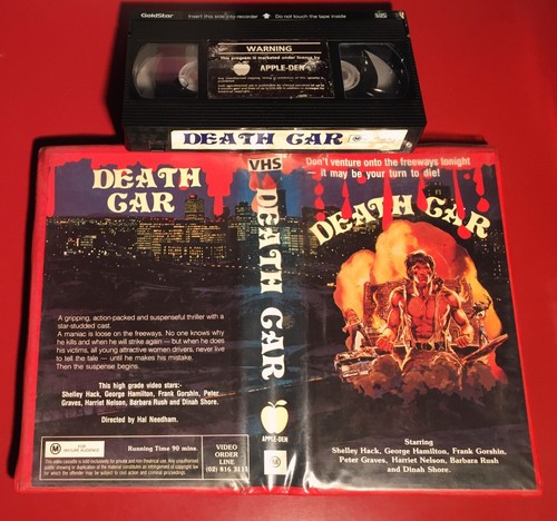 *DEATH CAR vhs APPLE DEN aka Death Car on the Freeway rare 70s TV movie*