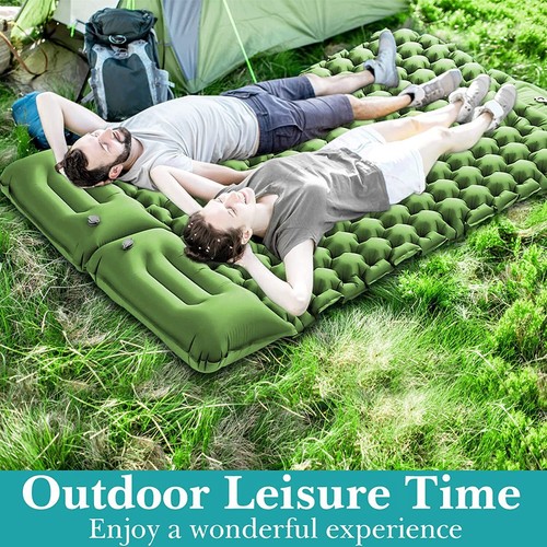 2 Person Inflatable Air Mattress Tent Mat for Camping Hiking Travel SleepingPad - Picture 18 of 30