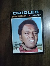 1971 Topps Baltimore Orioles Baseball Card #392 Grant Jackson - vg