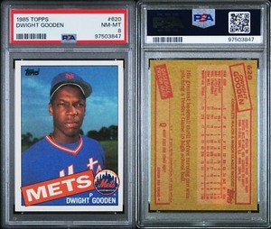 DWIGHT GOODEN - 1985 Topps #620 - PSA 8 NM-MINT - FRESH SLAB! New York Mets