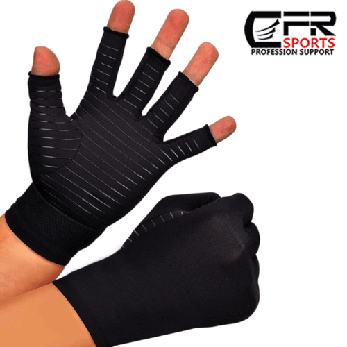 Copper Infused Arthritis Gloves Compression Support Hands Pain Relief Women Men - Picture 15 of 21