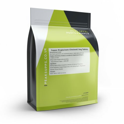 Copper Bisglycinate 2mg - 90 Tablets - Chelated - Immunity Support - Picture 3 of 4