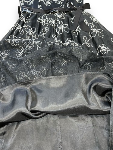 Laundry by Shelli Segal schwarz elfenbein gefüttert Stickerei Party formelles Kleid Gr. 6 - Bild 13 von 18