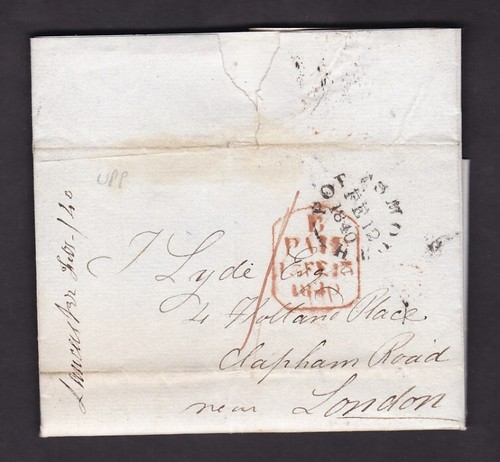 GB 1840-1858 COVERS Postal History Postmarks Paid Cash ...PRICED SINGLY - Picture 12 of 53