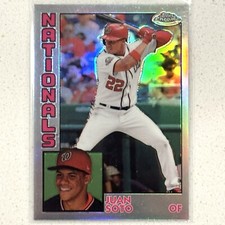 2019 Topps Chrome - 1984 Topps Refractor #84TC-2 Juan Soto SSP Short Print