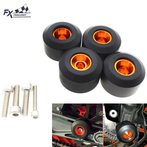 For KTM 125 200 390 DKduke RC Front Rear Fork Wheel Frame Slider Crash Protect - Foto 1 di 12
