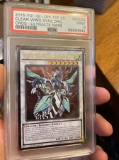 YuGiOh! CROS-EN046 Clear Wing Synchro Dragon 1st Edition Ultimate Rare PSA 9