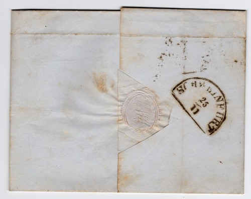 Bayern 6 Kr braun ab "NÜRNBERG B.E." - "243" nach Schweinfurt 1854 - Bild 3 von 4