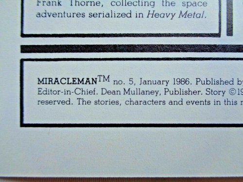 Miracleman No. 5 de enero de 1986 Eclipse Comics primera impresión de Alan Moore casi nuevo (9,4) - Imagen 4 de 10