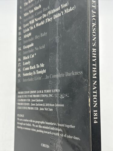 1989 Janet Jackson RHYTHM NATION 1814 CD NEW Sealed LONG BOX 1st Press Rare NOS - Picture 24 of 24