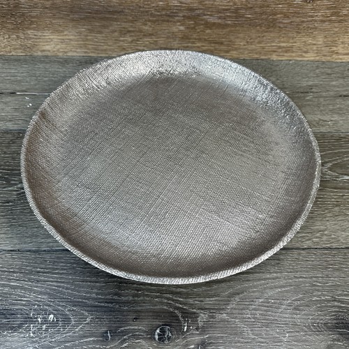 Beatriz Ball Sierra Modern Cake Plate Aluminum Alloy Hand Made 11.75Dx3.35”H - Picture 4 of 11