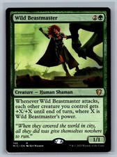 Magic MTG Commander: Innistrad: Midnight Hunt Wild Beastmaster #146 TCG CCG
