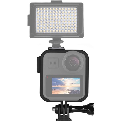 2 Cold Shoes ABS Protective Mount Frame Case Cover Cage for GoPro Max Camera - Picture 8 of 9