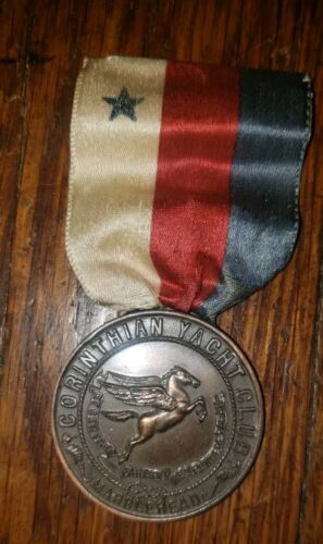 RARE 1924 MARBLEHEAD, MASS. CORINTHIAN YACHT CLUB BRONZE MEDAL Manchester 17s - Picture 4 of 5