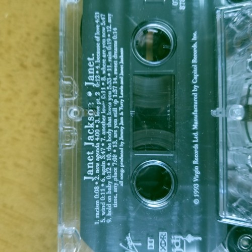 Janet Jackson "Janet" 1993 Virgin Records Cassette Tape Vintage R&B Pop - Picture 7 of 7