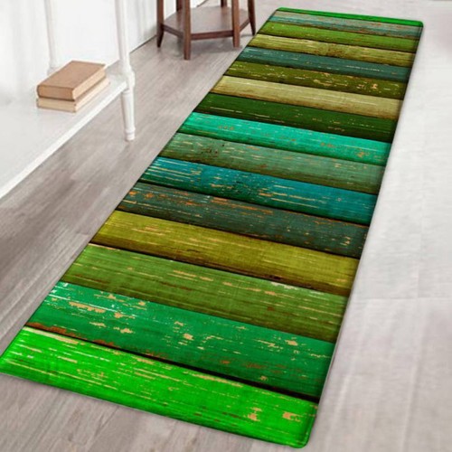 Flannel Mat Home Kitchen Floor Door Mat Anti-Oil Nonslip Dining Room Rug Carpet - Picture 12 of 18