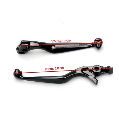 Motorcycle Skull Brake Clutch Levers For Honda Shadow 600 750 1100 CBR 600 900RR - Picture 2 of 7