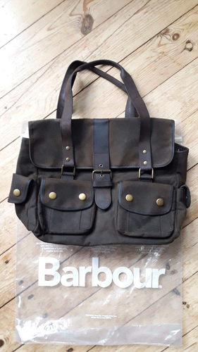 BARBOUR - WAXED UTILITY BAG - UMHÄNGETASCHE DAMEN LEDER BAUMWOLLE GEWACHST - Bild 10 von 12