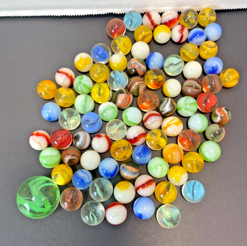 Lot of 85 Rare Vintage Antique Estate Marbles, Various Types, Colors, Styles - Picture 2 of 5