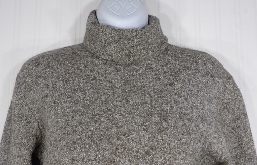 Columbia Turtleneck Sweater Cozy Knit Neutral Brown Heathered Womens Size M - Picture 2 of 10