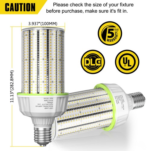 100W LED Corn Bulb Light,ETL Listed 15000LM E39 Base Warehouse Workshop Lighting - Picture 6 of 13