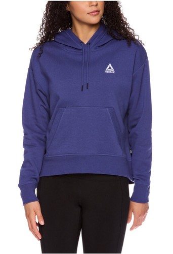 Reebok Women's Renew Cropped Hoodie with Front Pocket Size Small