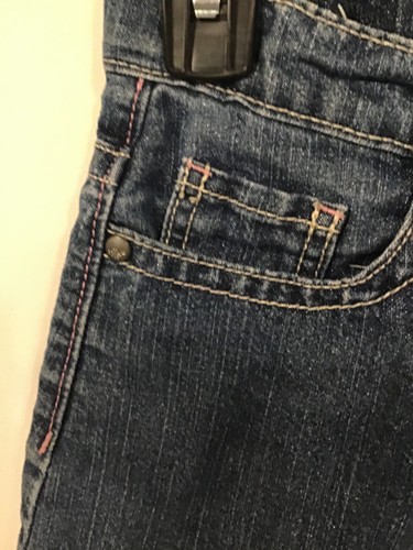 Vintage Girls OSHKOSH Jeans Blue Denim Glitter Skirt Shorts Size 7 Osh Kosh - Picture 4 of 10