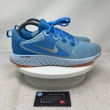 Nike Legend React GS Blue Chill Metallic Silver Shoes Youth Size 7Y AH9437-400