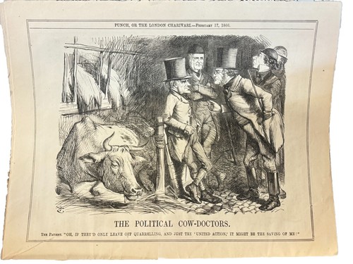 Britisches Lochmagazin 10.02.17.1866 Nr. 15 Humor Cartoon - Bild 4 von 7