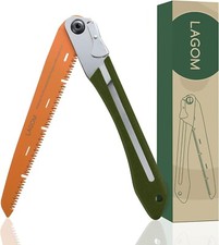 11.4in Camping Saw for Cutting Branches Survival SK5 Steel Blade Pruning Folding