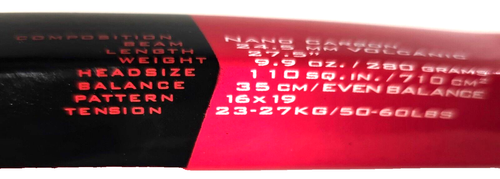 Wilson Nano Carbon Pro Tennis Racquet 110 Sq In 4 1/4 Volcanic Grip 9.9oz, Cover - Picture 8 of 12