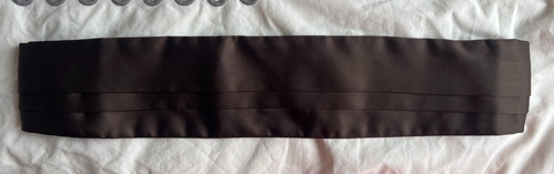 PRADA - Men's Cummerbund - Chocolate Brown Sz 48 (IT) NWOT - Picture 1 of 7