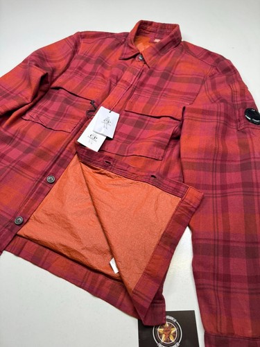 CP Company 326A tartan shirt in Scooter red Rrp £285 - XS / p2p 19.5” - Picture 2 of 6