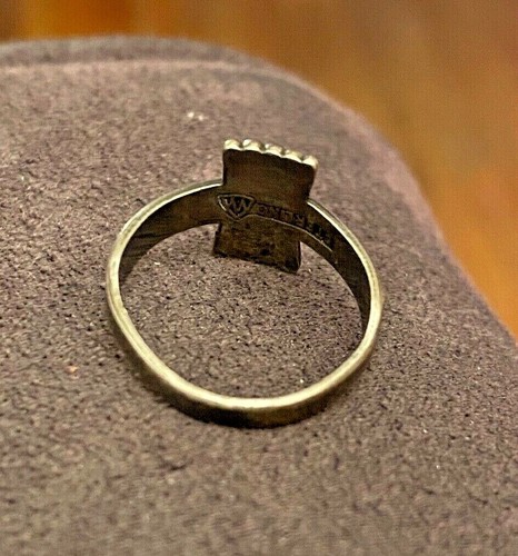 Vintage Sterling Silver Ring Hallmarked Size 4.25 ๐ - Picture 5 of 5