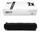 2x Eurotone Eco Cartridge Black Replaces HP CF400A 201A