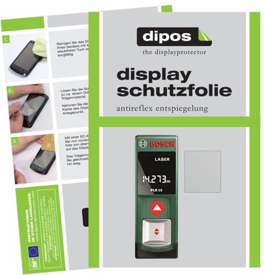 3x film for Bosch PLR 15 protective anti-glare screen protection dipos