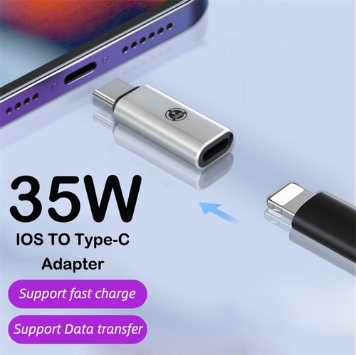 35W USB-C Male to iOS Female Adapter + lanyard For iPhone 15 Pro Max 15 Plus X2 - Picture 9 of 19