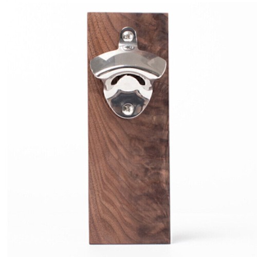 Magnet Vintage Wooden Wand Flaschenöffner Wandflaschenöffner mit Auffangbehälter - Bild 12 von 12