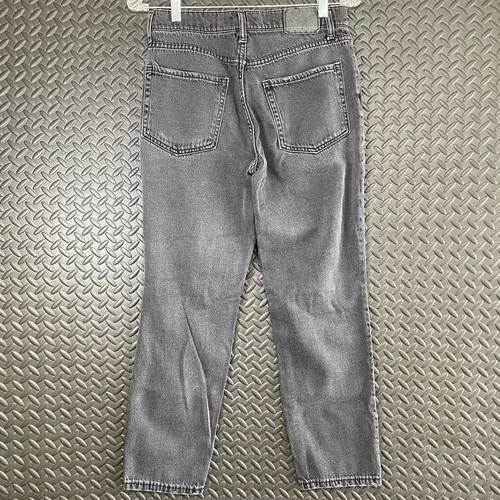 Aeropostale Black Faded Denim Mom Jean Distressed Casual Wear Women's Size 4 - Picture 2 of 8
