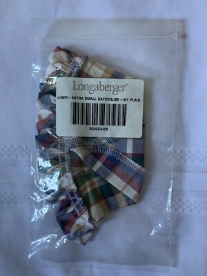 Longaberger X-Small Gatehouse Woven Traditions Plaid #2042328 New